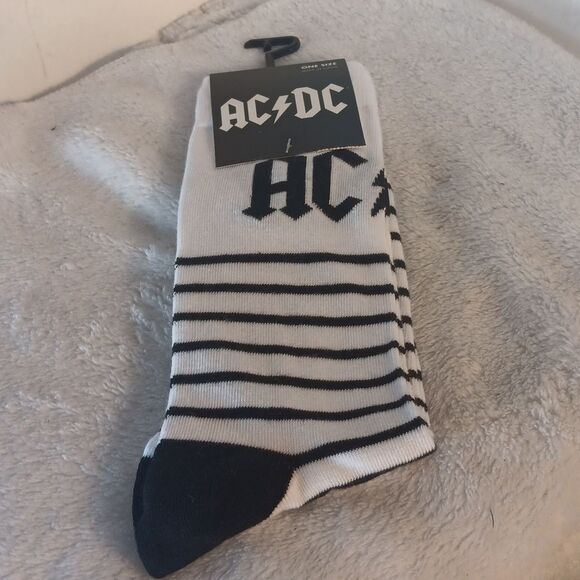 AC/DC White and Black Socks - Picture 5 of 5